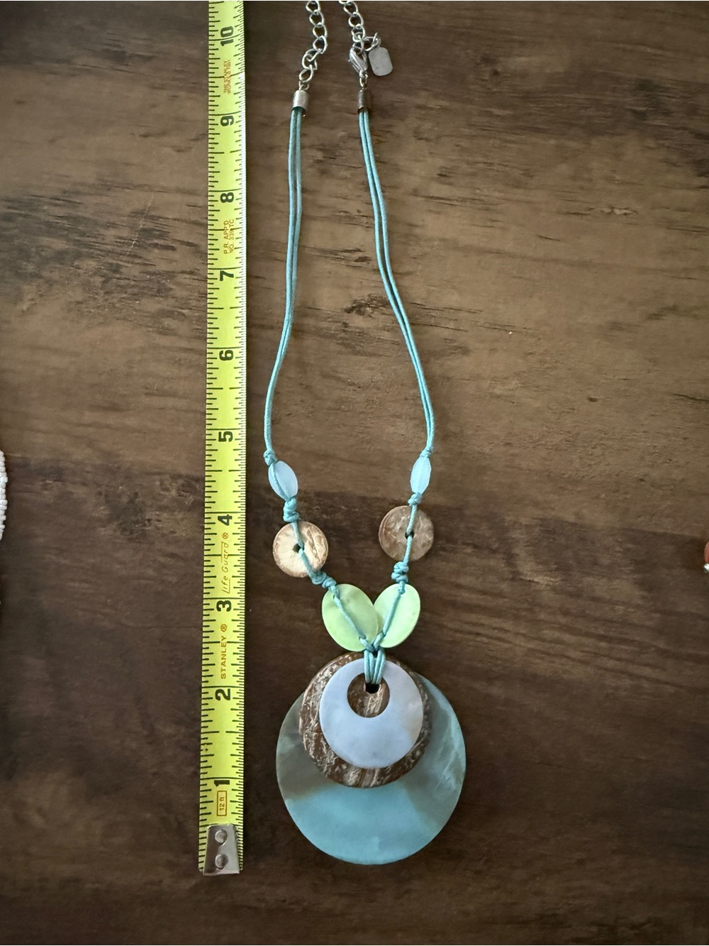 Turquoise Multi-Disc Layered Pendant Necklace - Women Jewelry